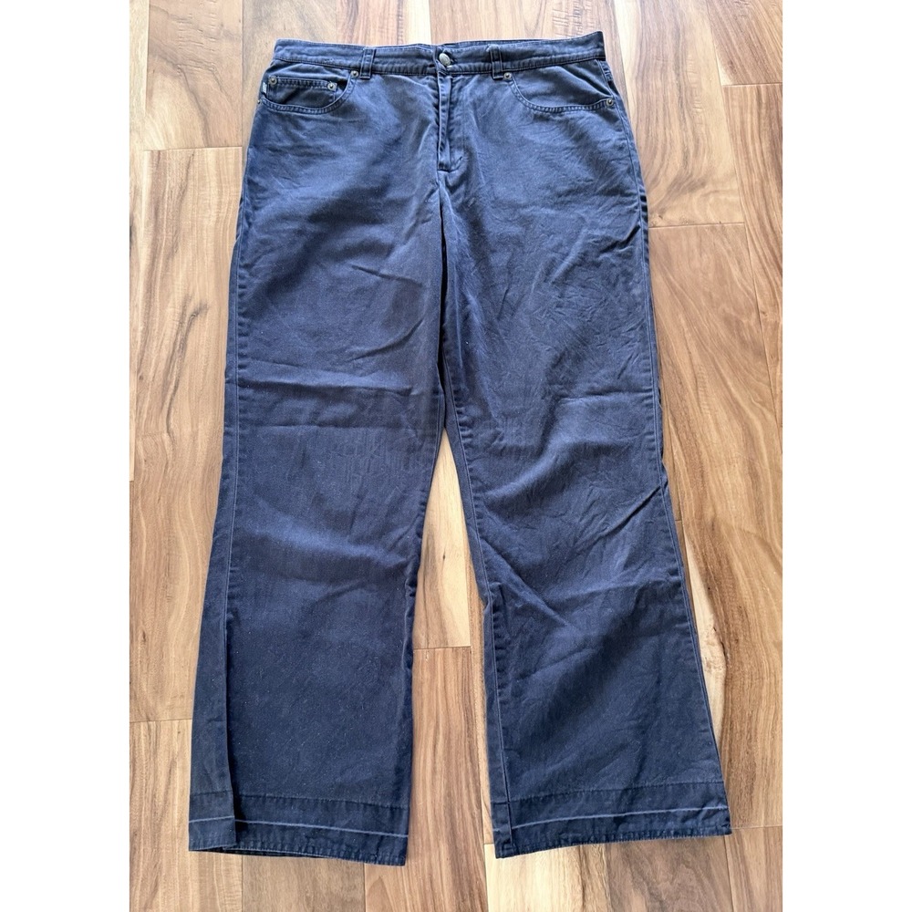 VTG Lauren Jeans Co Ralph Lauren Straight Leg Chino Jeans Women's 12 Black